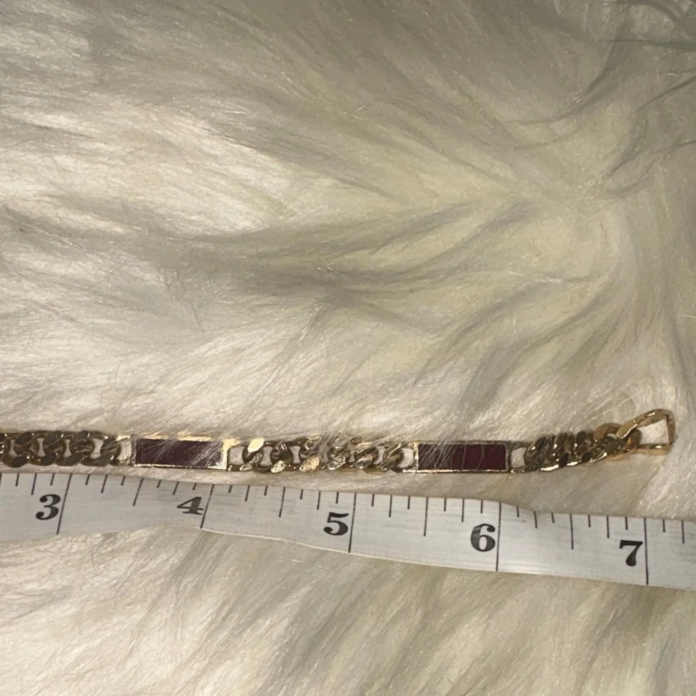 Avon Gold and Red Bracelet